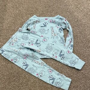Carter's Blue Animal Print Pajama Set